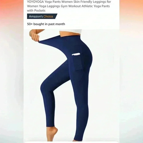 Workout leggings with pocket - Picture 3 of 3